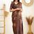 faux Kanjivaram banarasi jacquard silk blend saree with unstiched blouse piece