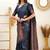 faux Kanjivaram banarasi jacquard silk blend saree with unstiched blouse piece