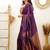 faux Kanjivaram banarasi jacquard silk blend saree with unstiched blouse piece