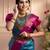 faux Kanjivaram banarasi jacquard silk blend saree with unstiched blouse piece