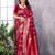 faux Kanjivaram banarasi jacquard silk blend saree with unstiched blouse piece