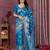 faux Kanjivaram banarasi jacquard silk blend saree with unstiched blouse piece