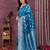 faux Kanjivaram banarasi jacquard silk blend saree with unstiched blouse piece