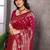 faux Kanjivaram banarasi jacquard silk blend saree with unstiched blouse piece