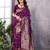 faux Kanjivaram banarasi jacquard silk blend saree with unstiched blouse piece