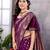 faux Kanjivaram banarasi jacquard silk blend saree with unstiched blouse piece