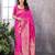 faux Kanjivaram banarasi jacquard silk blend saree with unstiched blouse piece