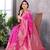 faux Kanjivaram banarasi jacquard silk blend saree with unstiched blouse piece