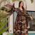 Designer black floral printed mul cotton flared kurta set with palazzo pants and dupatta