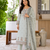 Crtx grey jaquard pure cotton kurti with dupatta and pant