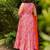 Gulnaar pink printed pure muslin anarkali suit set with dupatta