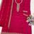 Pink dola silk semi stitched suit with embroidery & sequin  work
