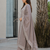 Crtx light brown jaquard pure cotton kurti with dupatta and pant