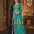Blue georgette semi stitched suit with embroidery & sequin  work