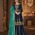 Navy georgette semi stitched suit with embroidery & sequin  work