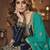 Navy georgette semi stitched suit with embroidery & sequin  work