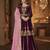 Maroon georgette semi stitched suit with embroidery & sequin  work