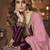 Maroon georgette semi stitched suit with embroidery & sequin  work
