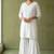 White rayon kurta set