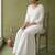 White rayon kurta set