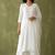 White rayon kurta set with dupatta