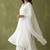 White rayon kurta set with dupatta