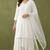 White rayon kurta set with dupatta