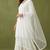 White rayon kurta set with dupatta