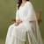 White rayon kurta set with dupatta