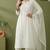 White rayon kurta set with dupatta