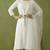 White rayon kurta set with dupatta