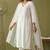 White rayon kurta set with dupatta