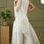 White rayon kurta set with dupatta