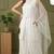 White rayon kurta set with dupatta