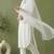 White rayon kurta set with dupatta
