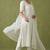 White rayon kurta set with dupatta