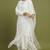 White rayon kurta set with dupatta