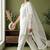 White rayon kurta set with dupatta