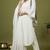 White rayon kurta set with dupatta