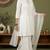 White rayon kurta set with dupatta