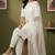 White rayon kurta set with dupatta