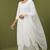 White rayon kurta set with dupatta