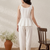 White rayon kurta set