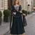 Navy georgette anarkali suit with embroidery & zari work