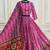 Rani Pink Navratri Muslin Cotton Digital Print Lehenga Choli Set with Mirror Work