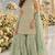 Sea georgette free size stitched suit with embroidery & zarkan work
