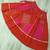 Orange Navaratri Special Mirror Lace Work Lehenga with Gamthi & Cowrie Lace work Choli
