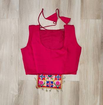 Pink Navaratri Special Gota Patti Work Lehenga with Gamthi Mirror Patch & Cowrie Lace work Choli 7