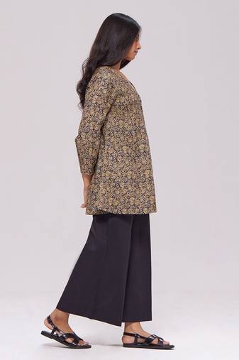 Black and blue cotton co-ord set