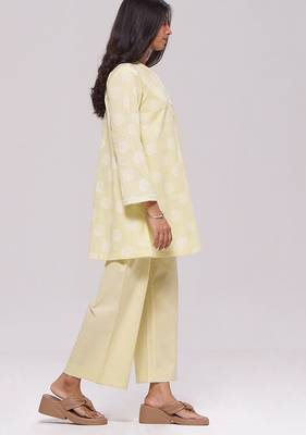 Butter yellow cotton co-ord set 1